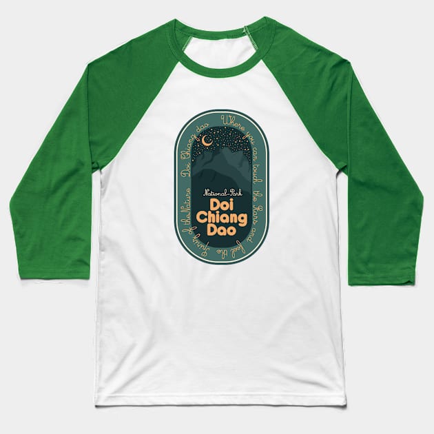 Doi Chiang Dao - Thailand - Sternenhimmel Baseball T-Shirt by Boogosh